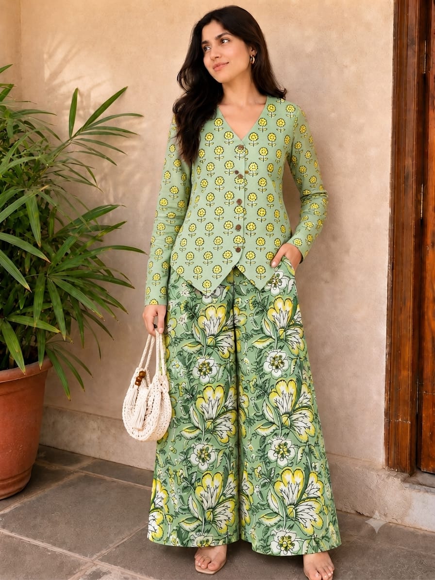 Printed Cotton Co-ords/ Suits for Office wear