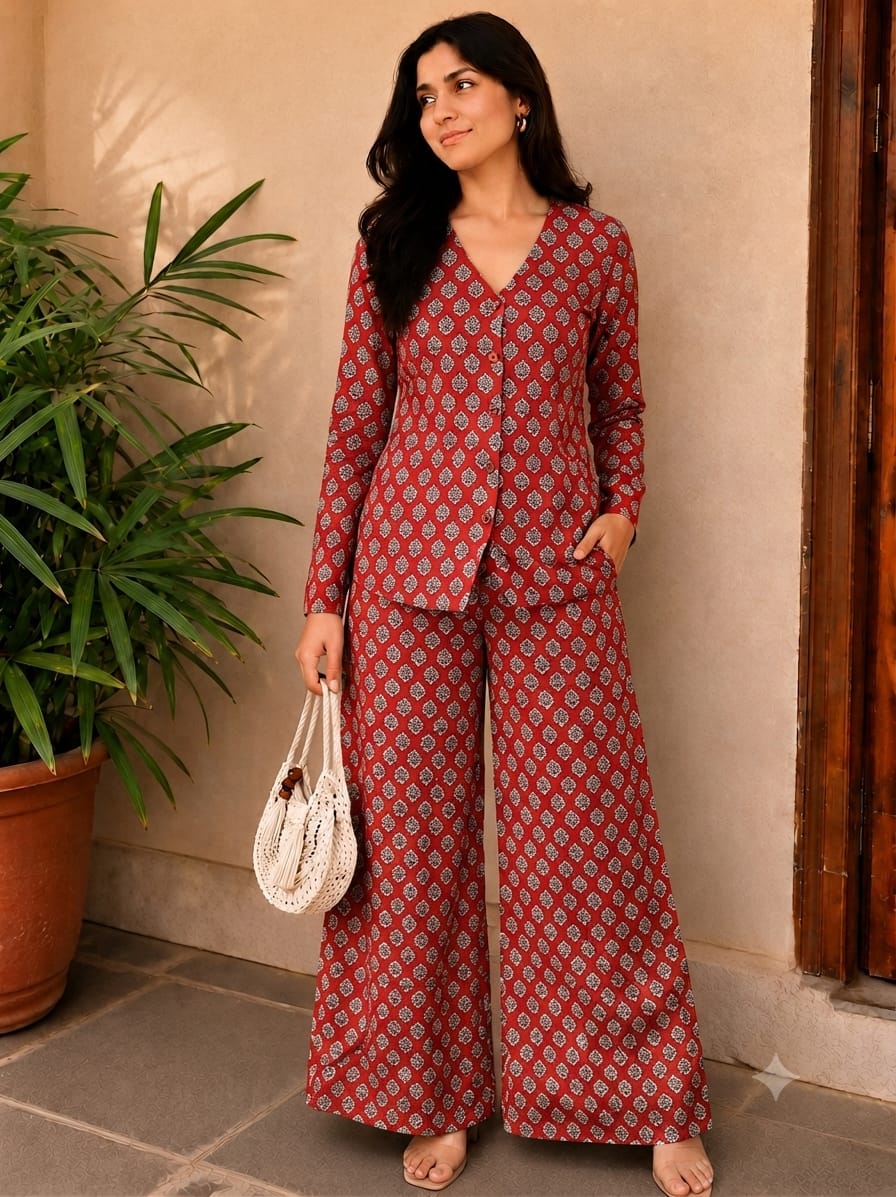Printed Cotton Co-ords/ Suits for Office wear