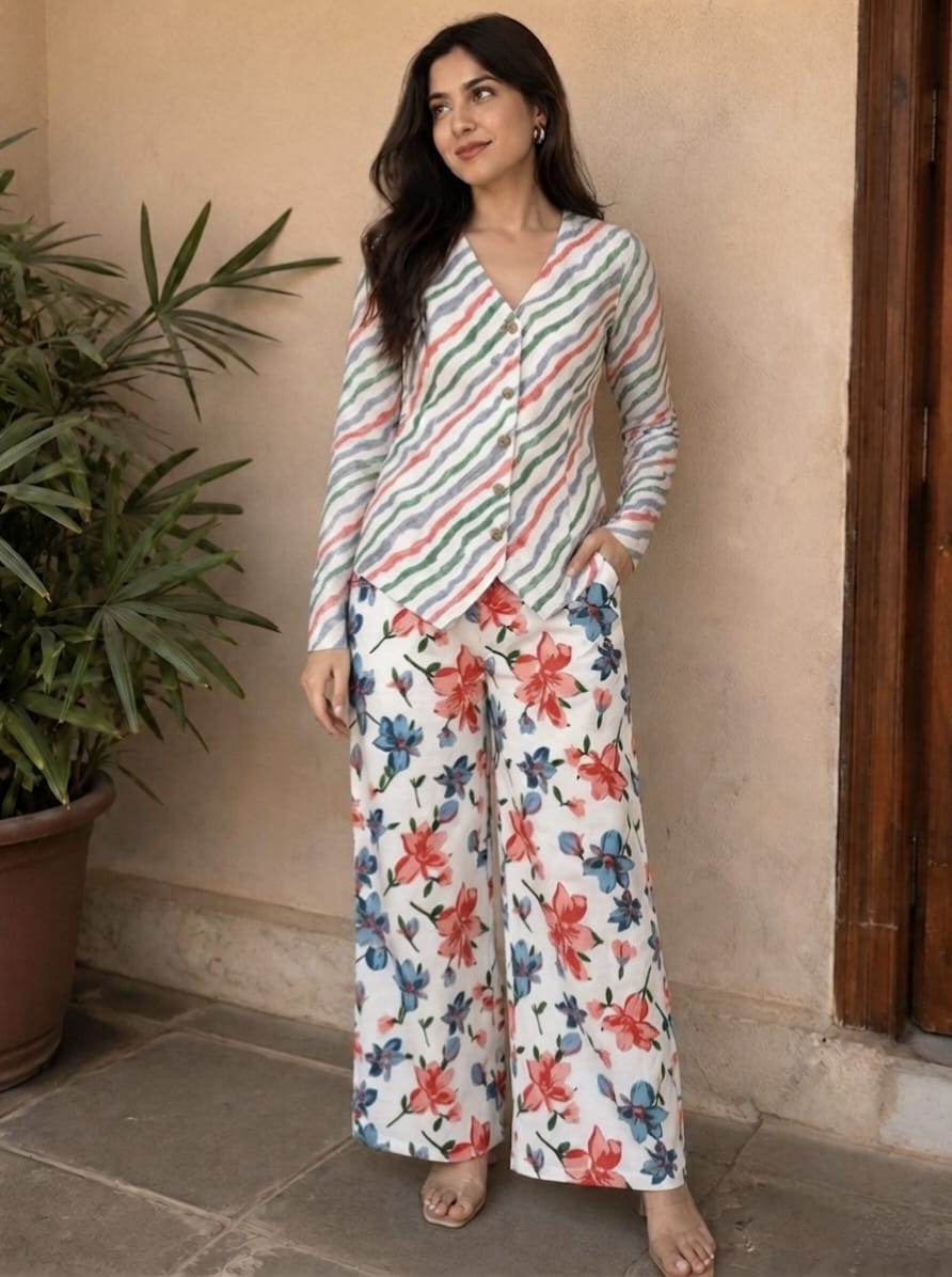 Printed Cotton Co-ords/ Suits for Office wear