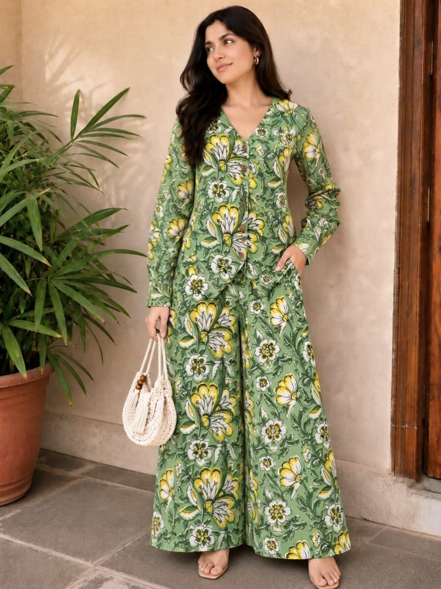 Printed Cotton Co-ords/ Suits for Office wear