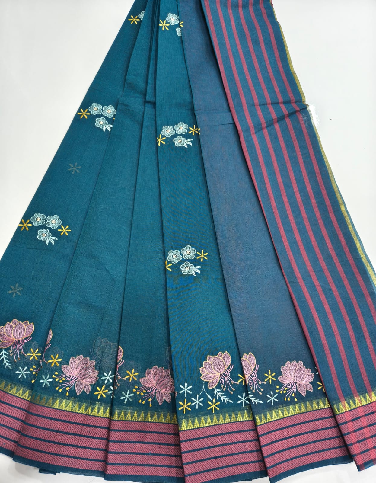 Mangalagiri Cotton Sarees with Embroidery work collection
