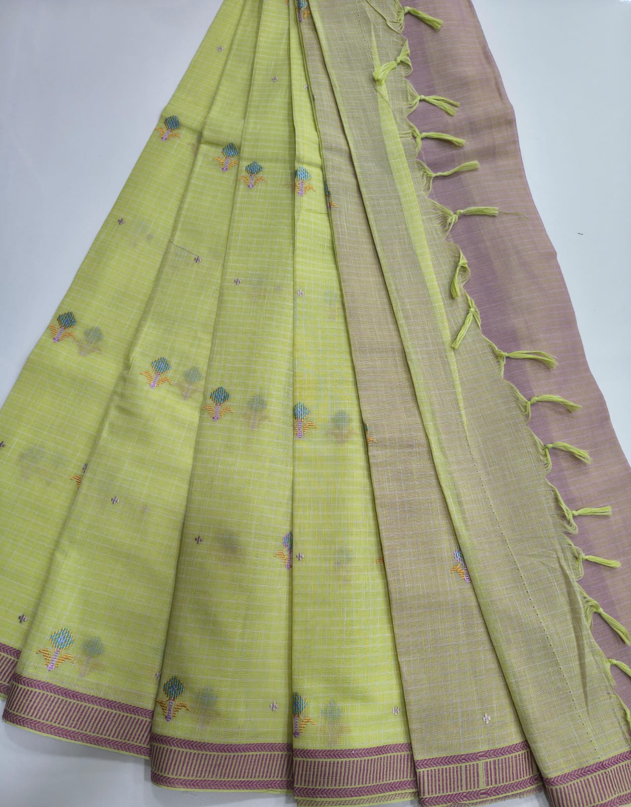 Mangalagiri Cotton Sarees with Embroidery work collection