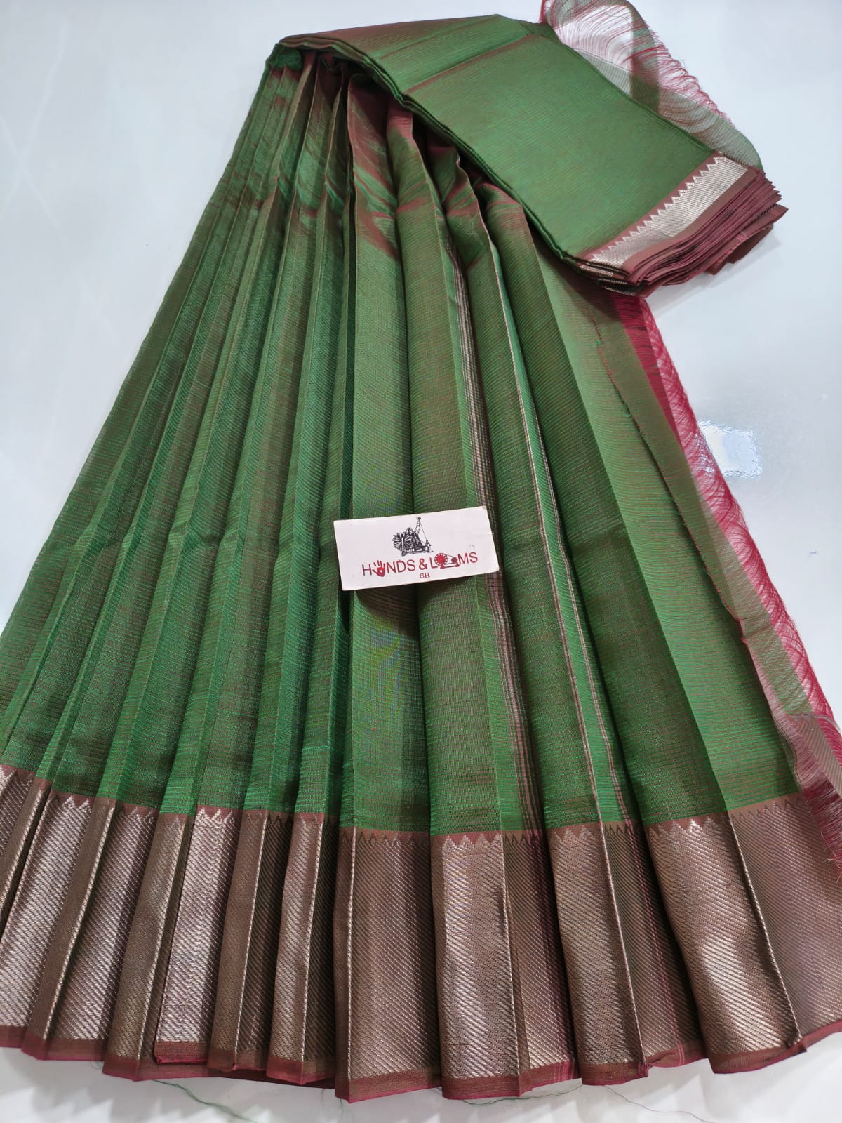 Mangalagiri Powerloom Pattu Sarees with 150K Nizam border collection