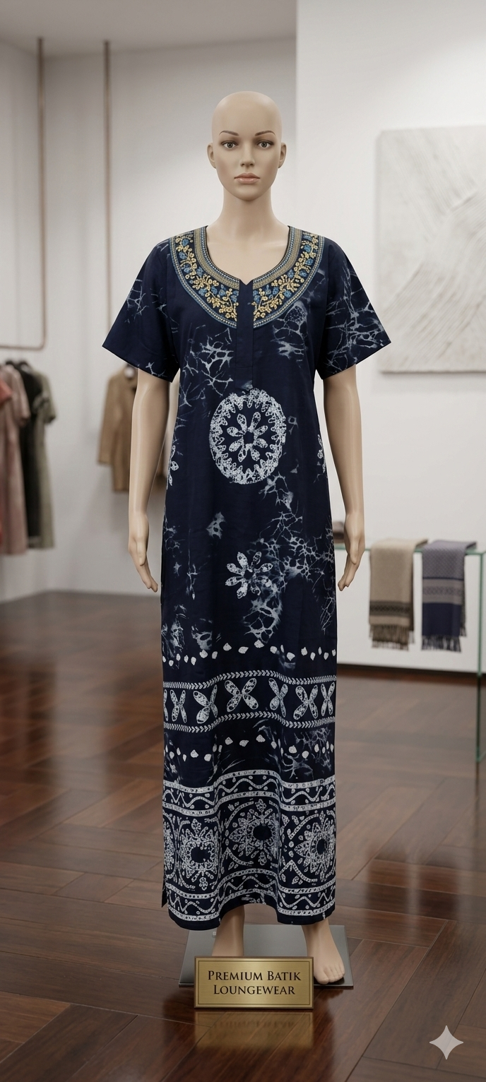 Printed Cotton Nightdress (Pack of 2)