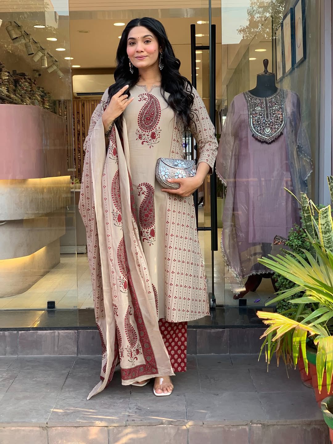 Heavy cotton kurti with simple designs