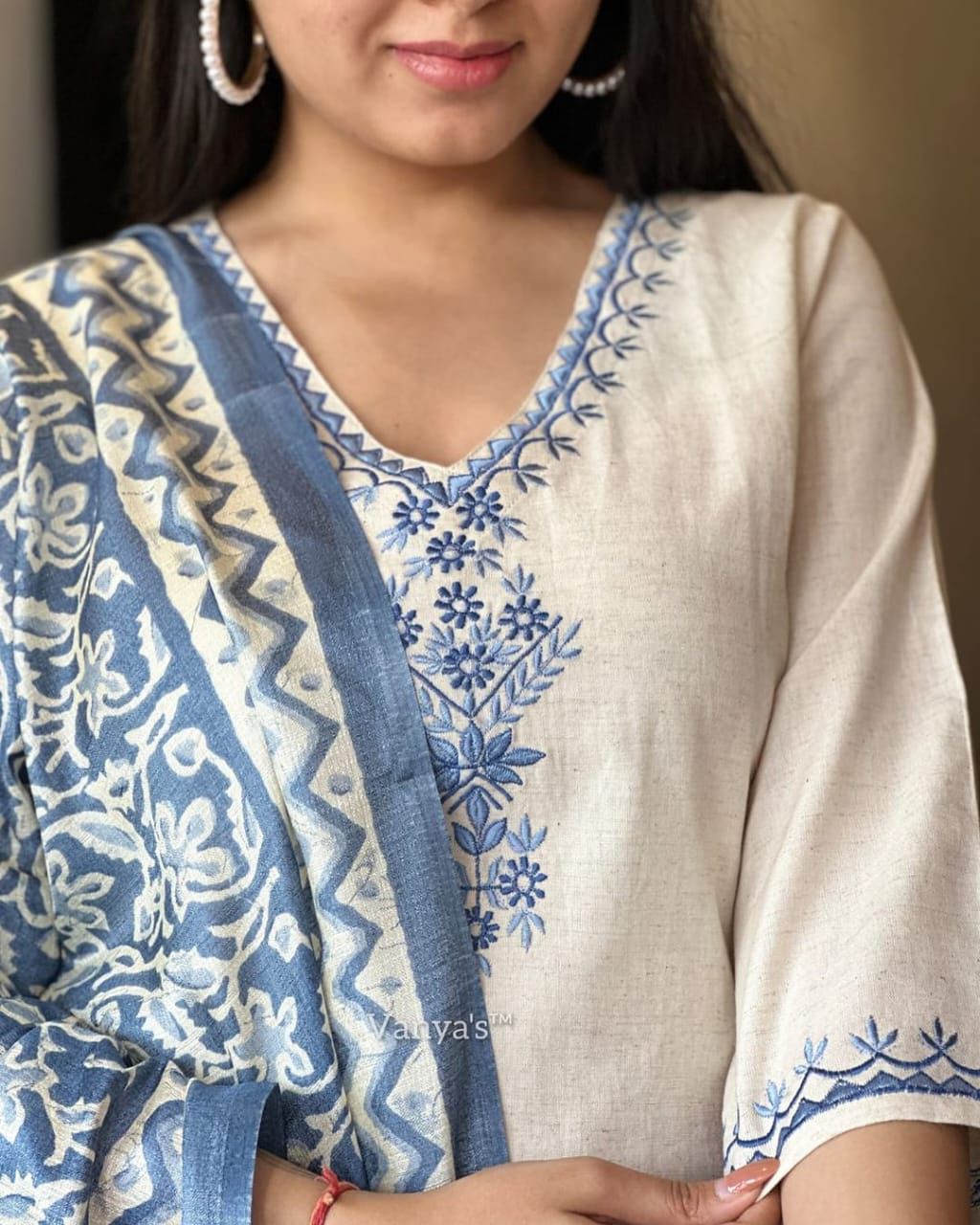 Heavy cotton kurti with simple designs