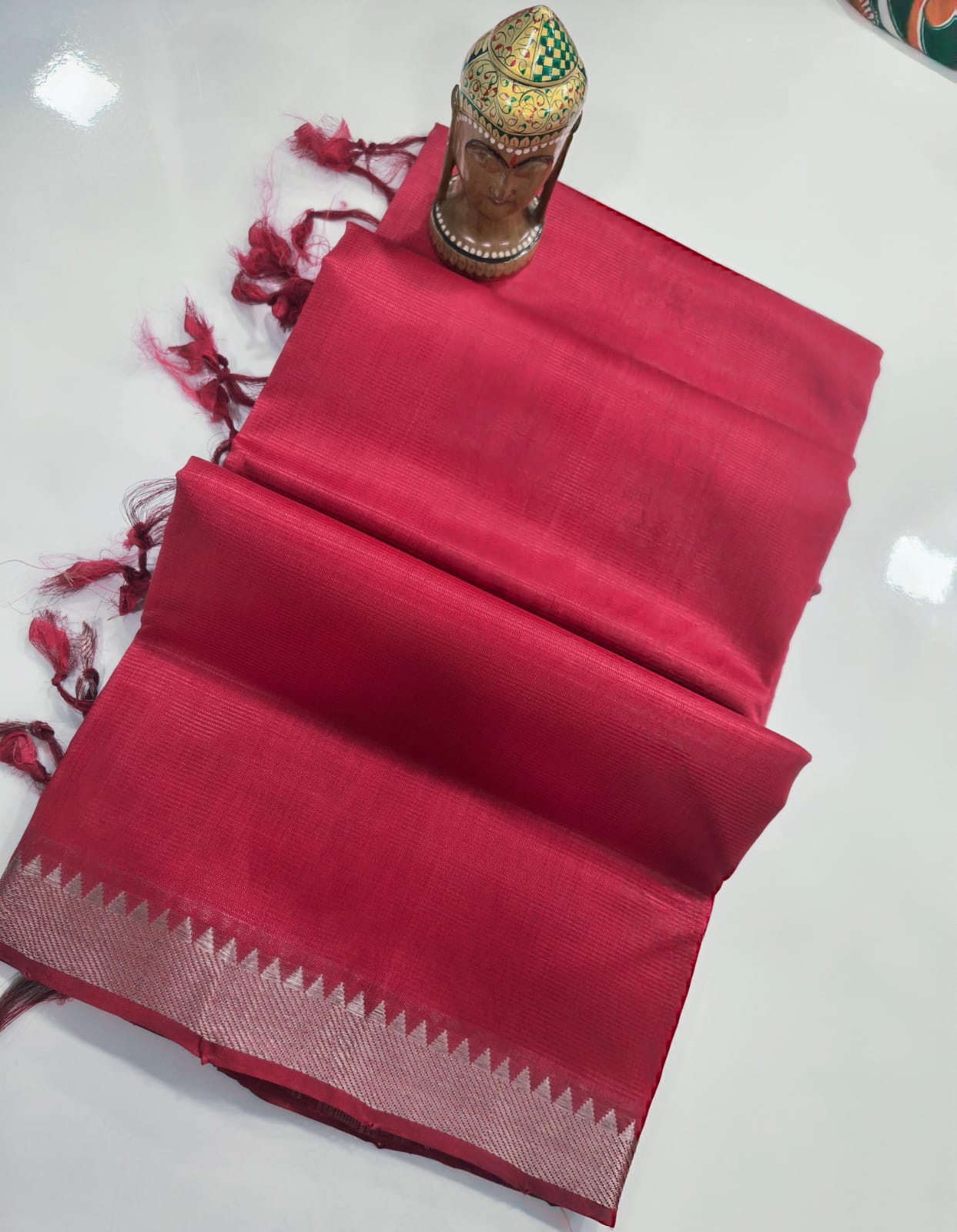 Mangalagiri Handloom Pattu Sarees with nizam border