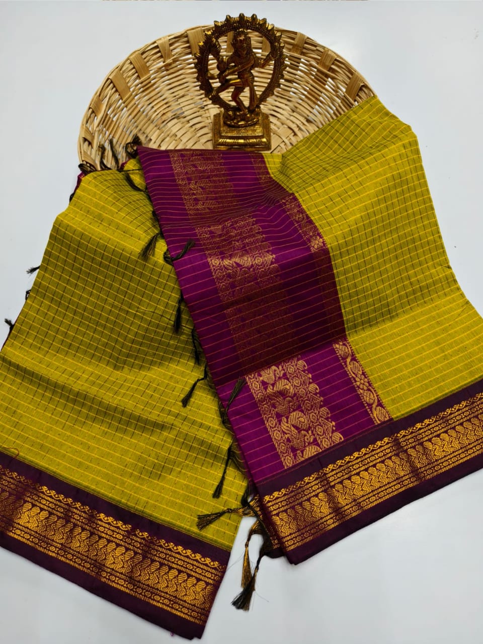 Kalyani Cotton checked saree