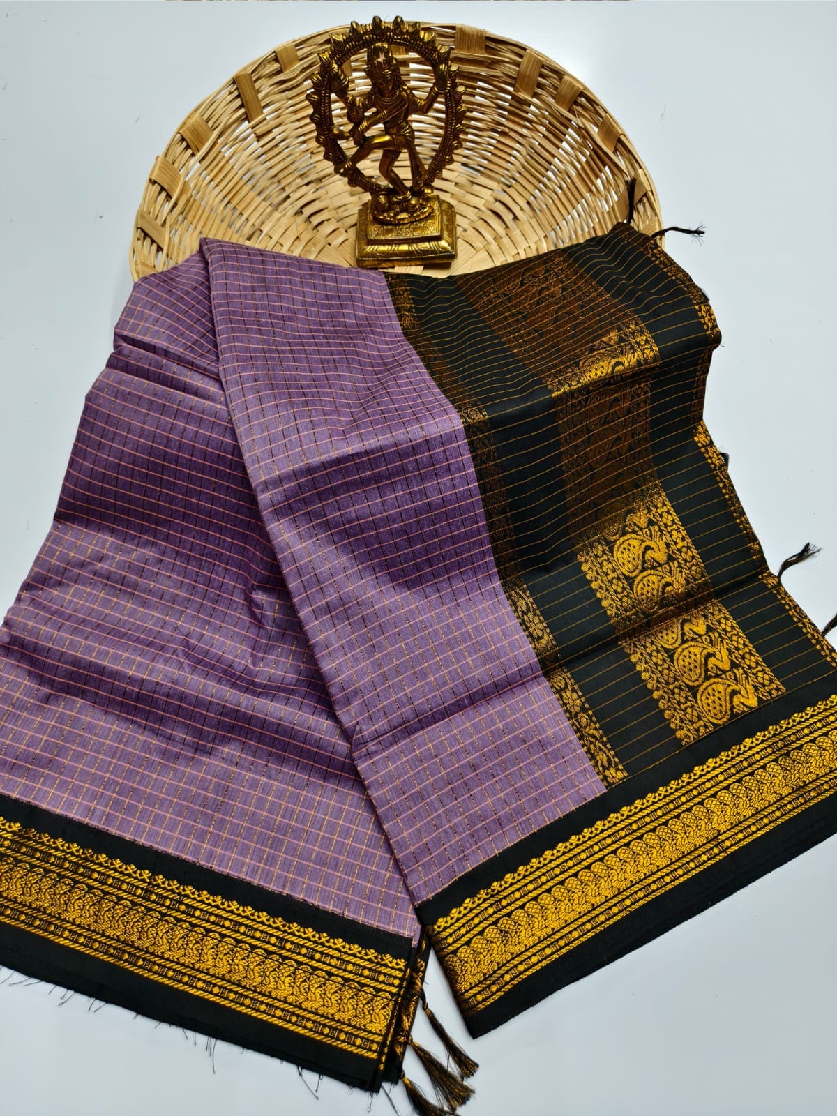 Kalyani Cotton checked saree