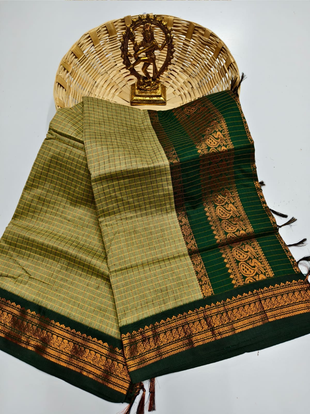 Kalyani Cotton checked saree
