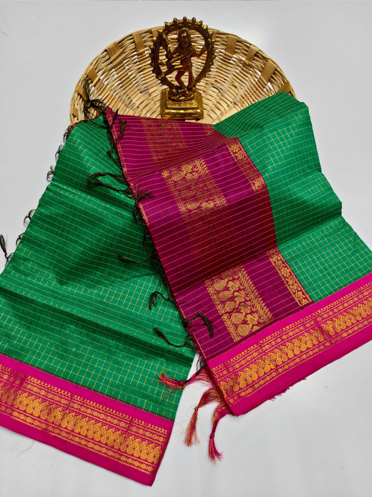 Kalyani Cotton checked saree