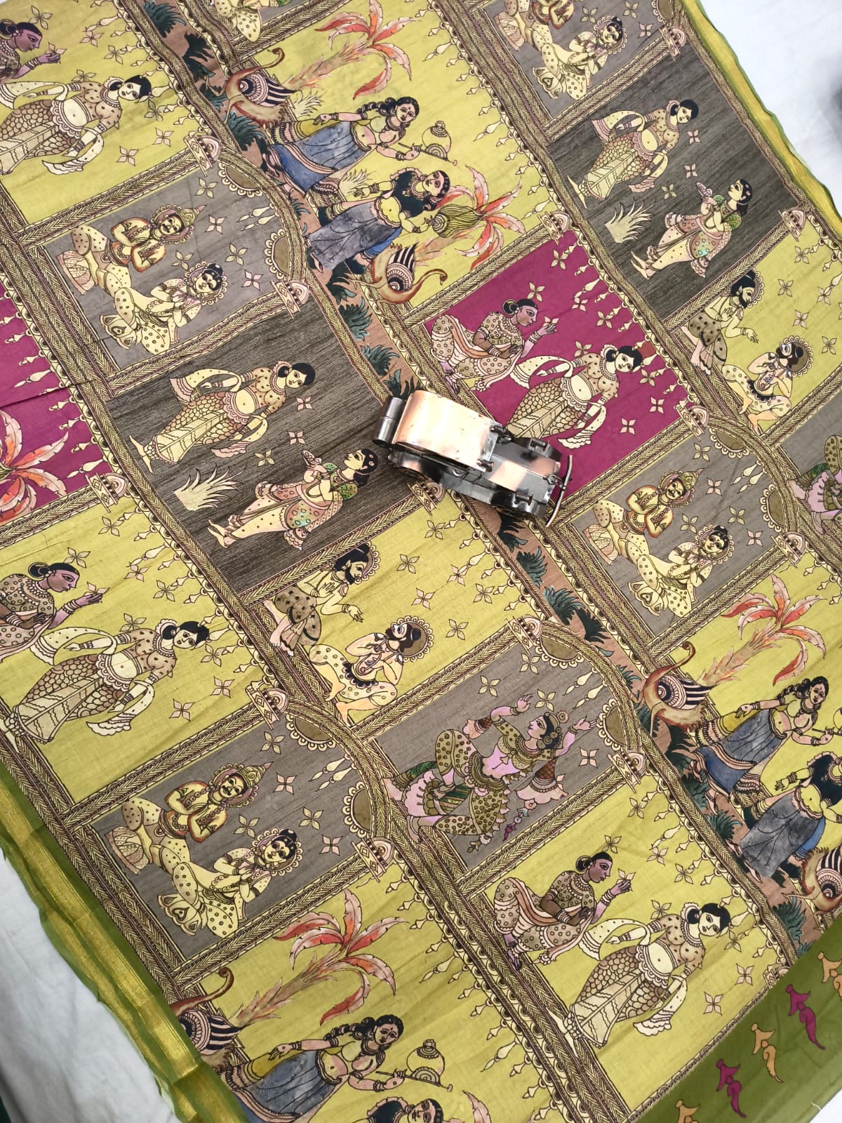 Mangalagiri Handloom Mythology print Sarees collection