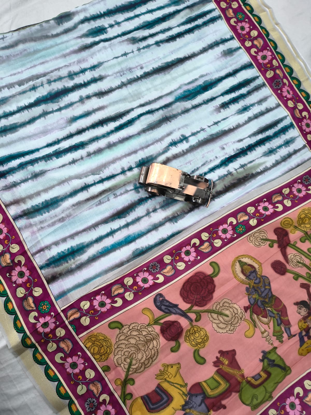 Mangalagiri Handloom Mythology print Sarees collection