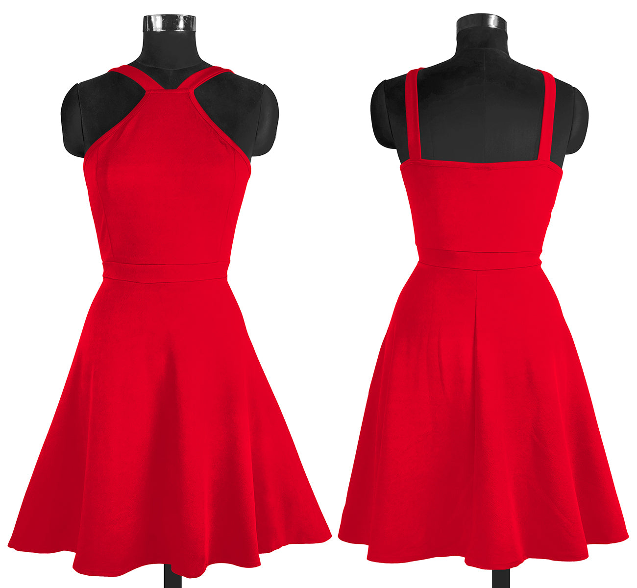 Western Wear Dress Knitting Red Solid Np D 1304 Red