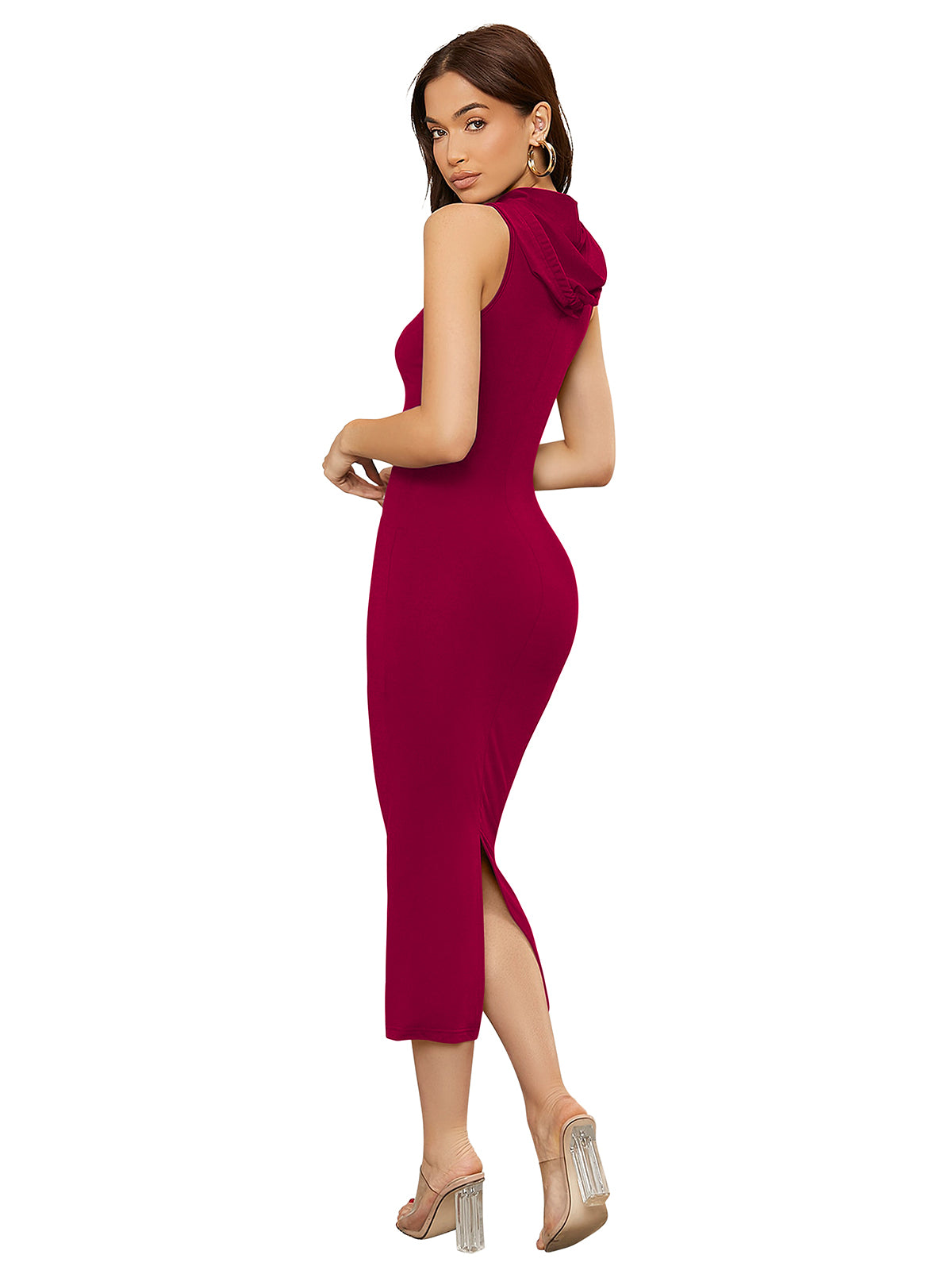 Western Wear Dress Knitting Maroon Solid Np D 1372 Maroon