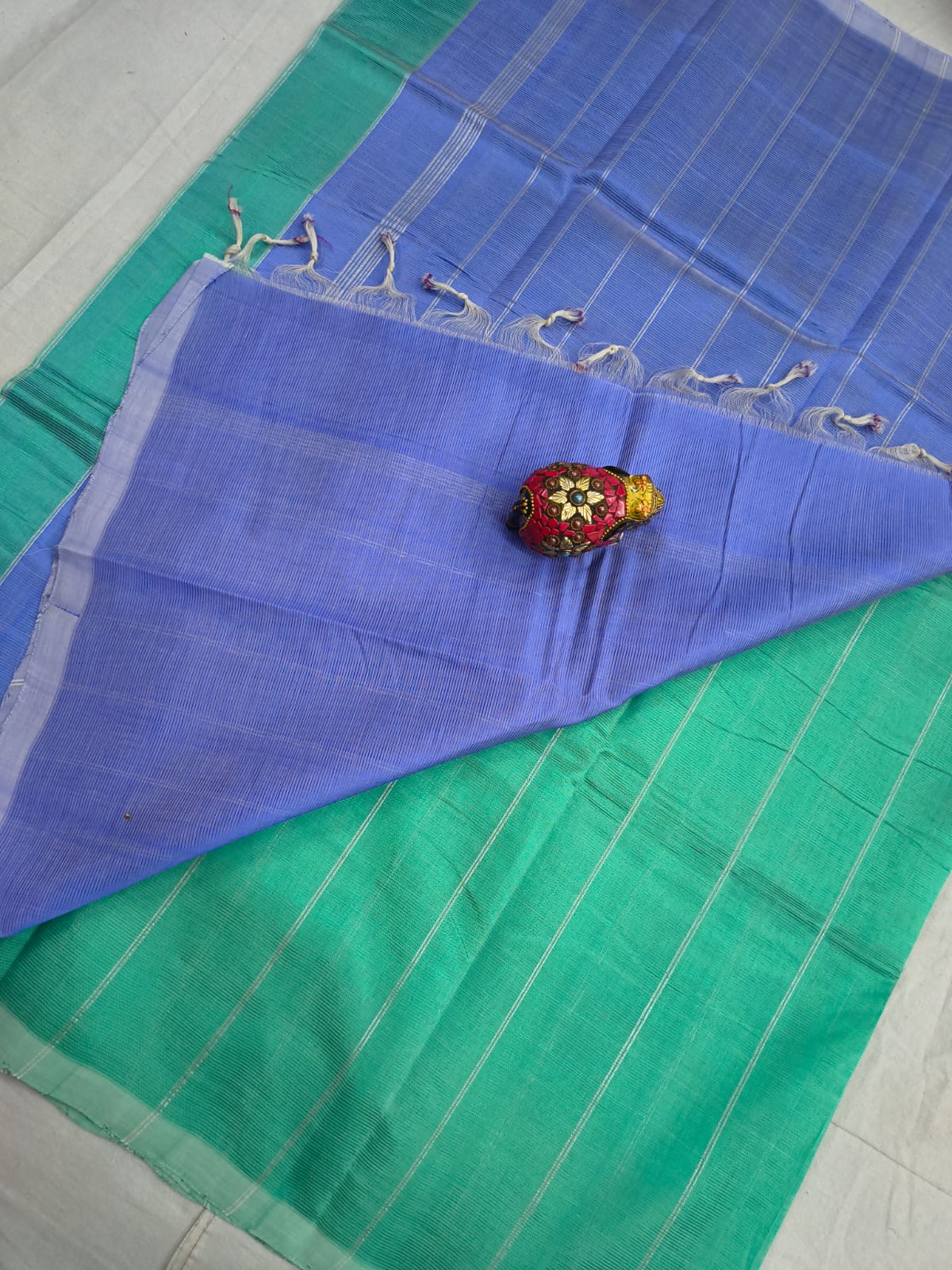 Pure Mangalagiri Handloom pattu sarees with silver jerry lines