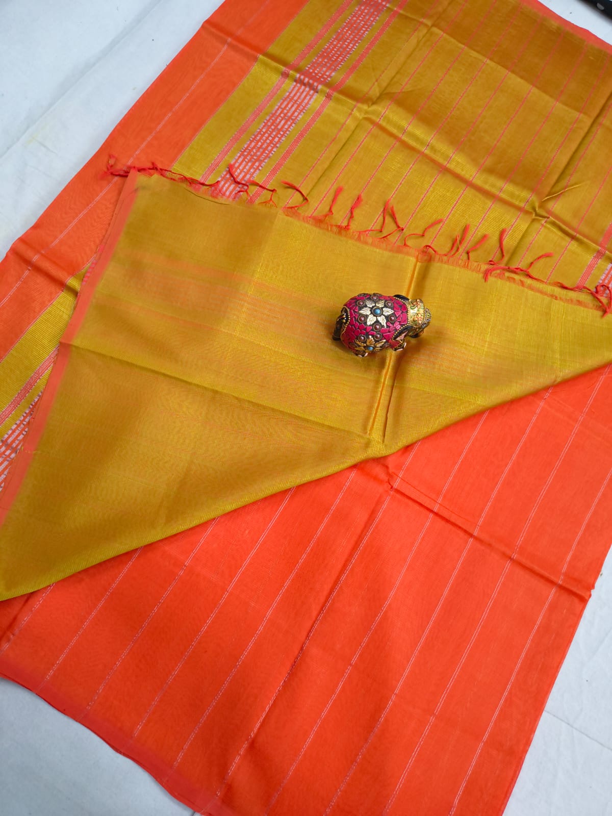 Pure Mangalagiri Handloom pattu sarees with silver jerry lines