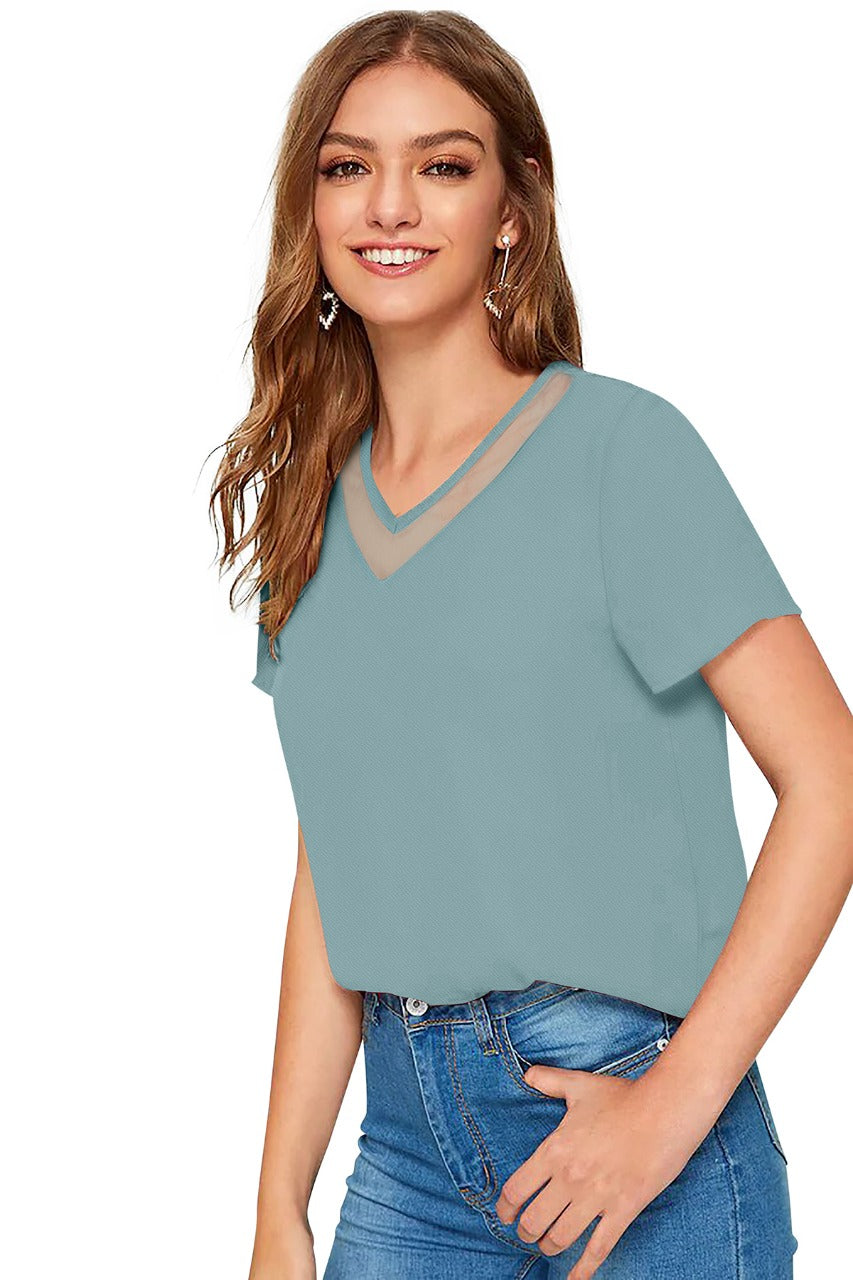 V neck modern western top collection