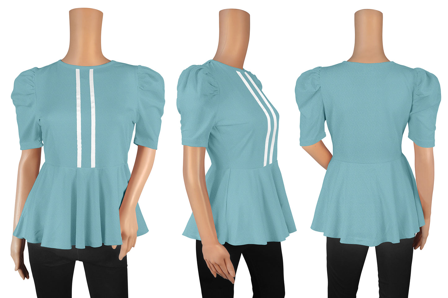 Wester Wear Polyester/ Knitting Tshirt - Pista / Light Green Solid