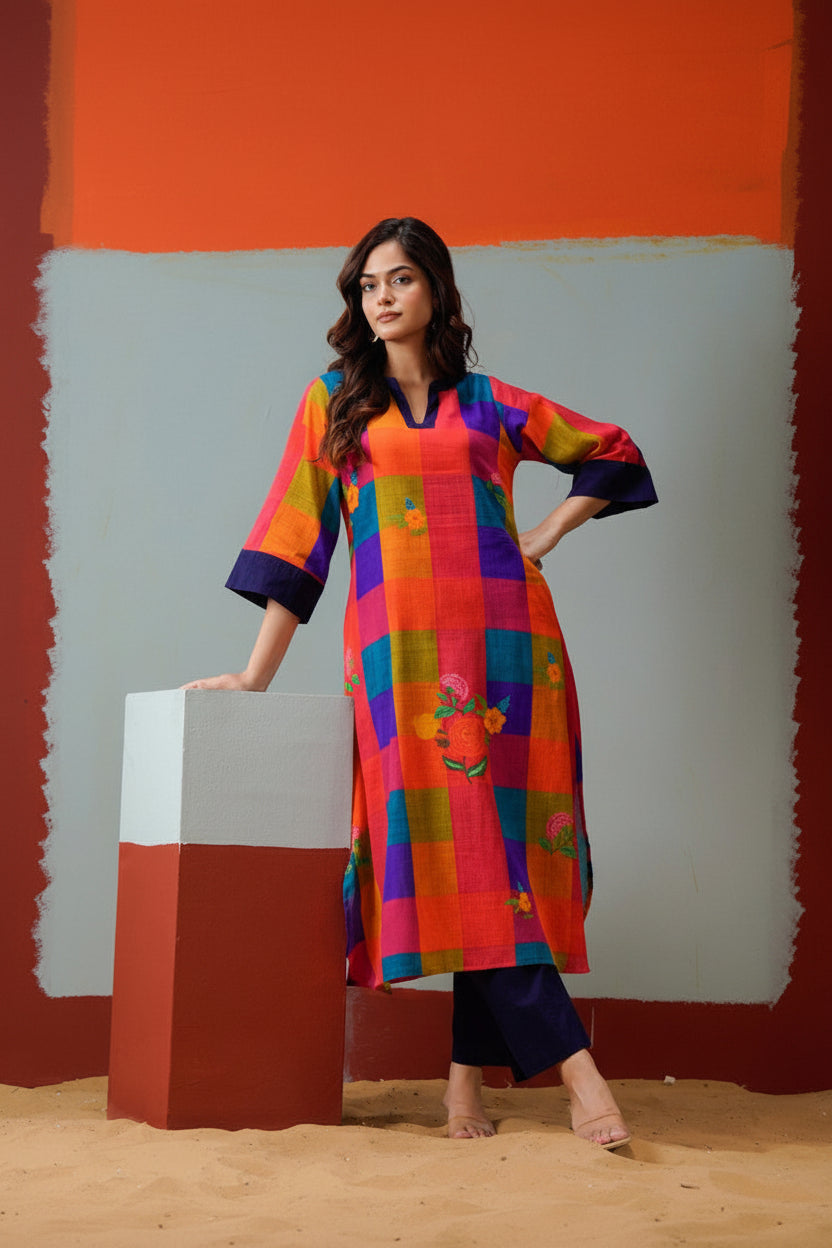 2 piece Straight Kurta sets