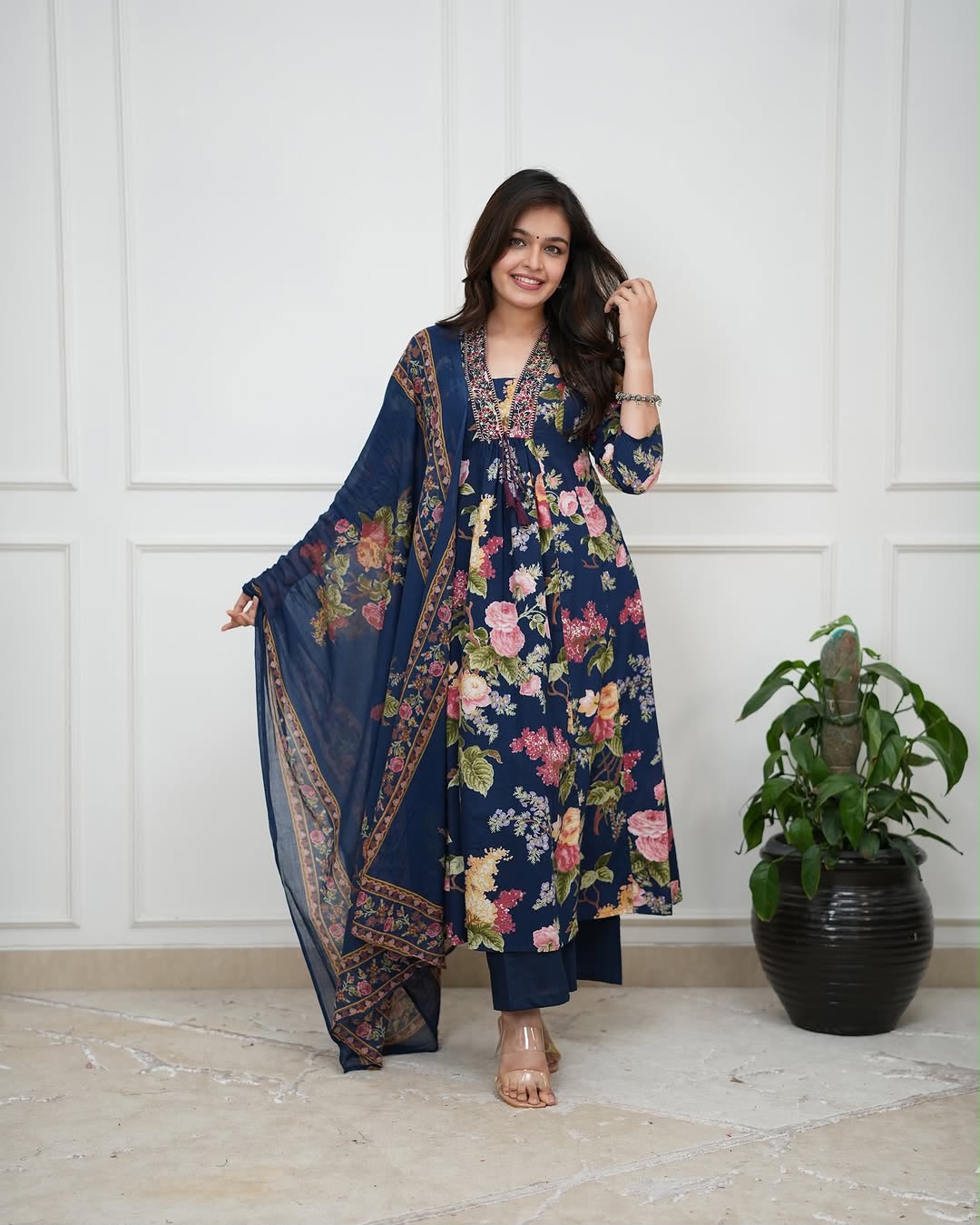 Beautiful printed kurti set