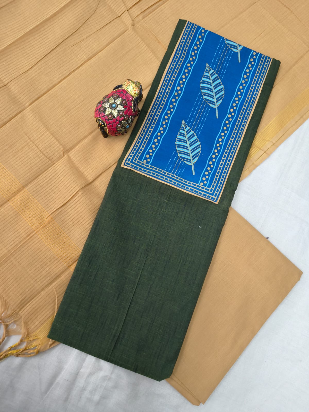 Mangalagiri cotton dress materials with print collection