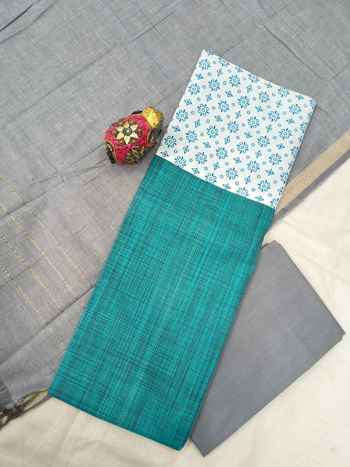 Mangalagiri cotton dress materials with print collection