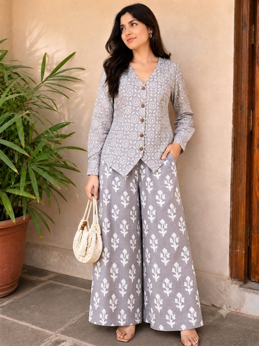 Printed Cotton Co-ords/ Suits for Office wear