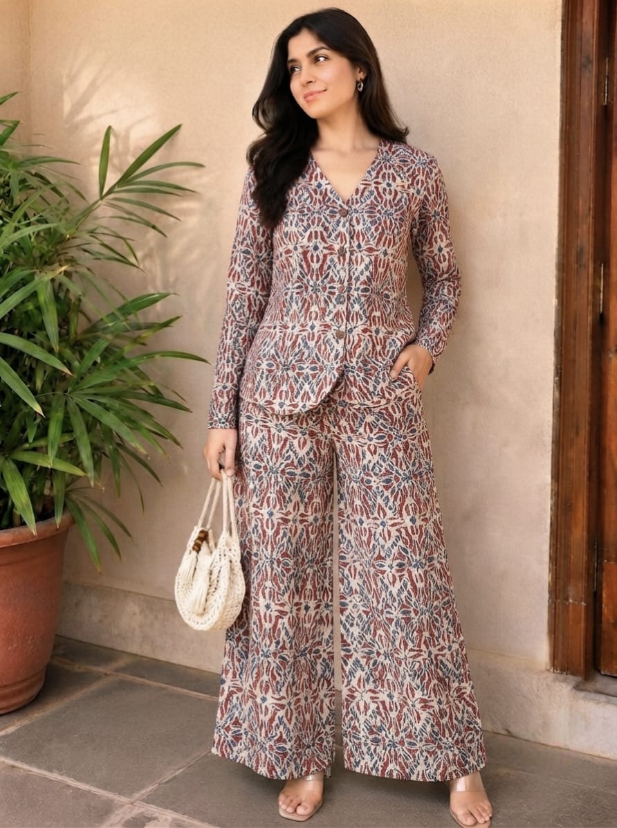 Printed Cotton Co-ords/ Suits for Office wear