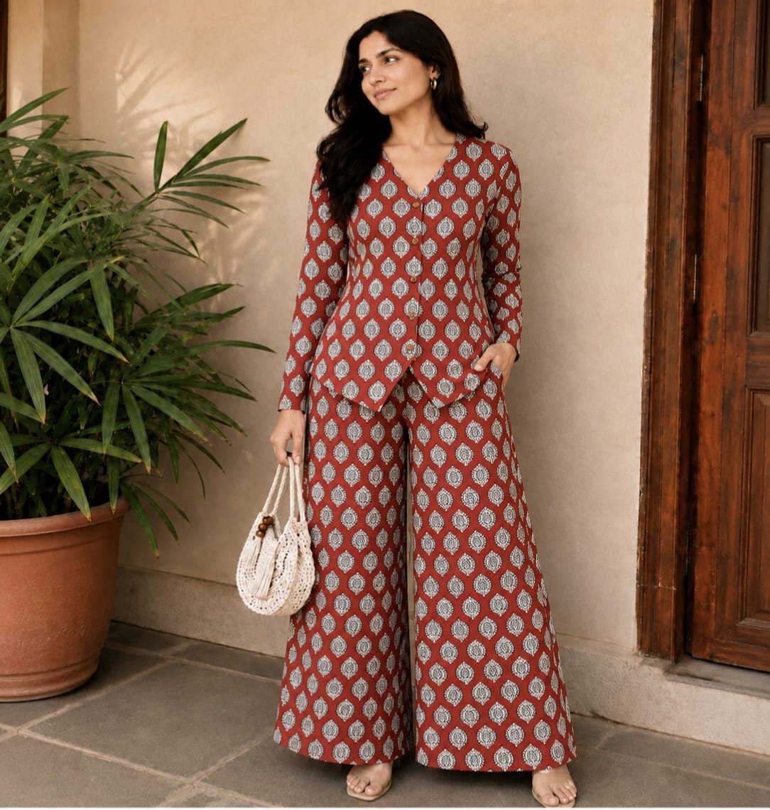 Printed Cotton Co-ords/ Suits for Office wear