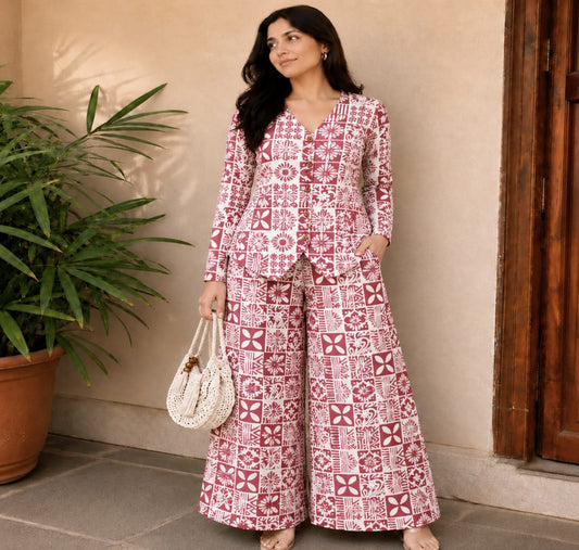 Printed Cotton Co-ords/ Suits for Office wear