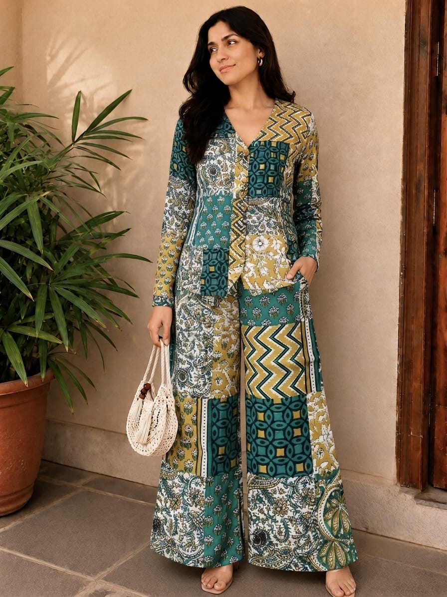 Printed Cotton Co-ords/ Suits for Office wear
