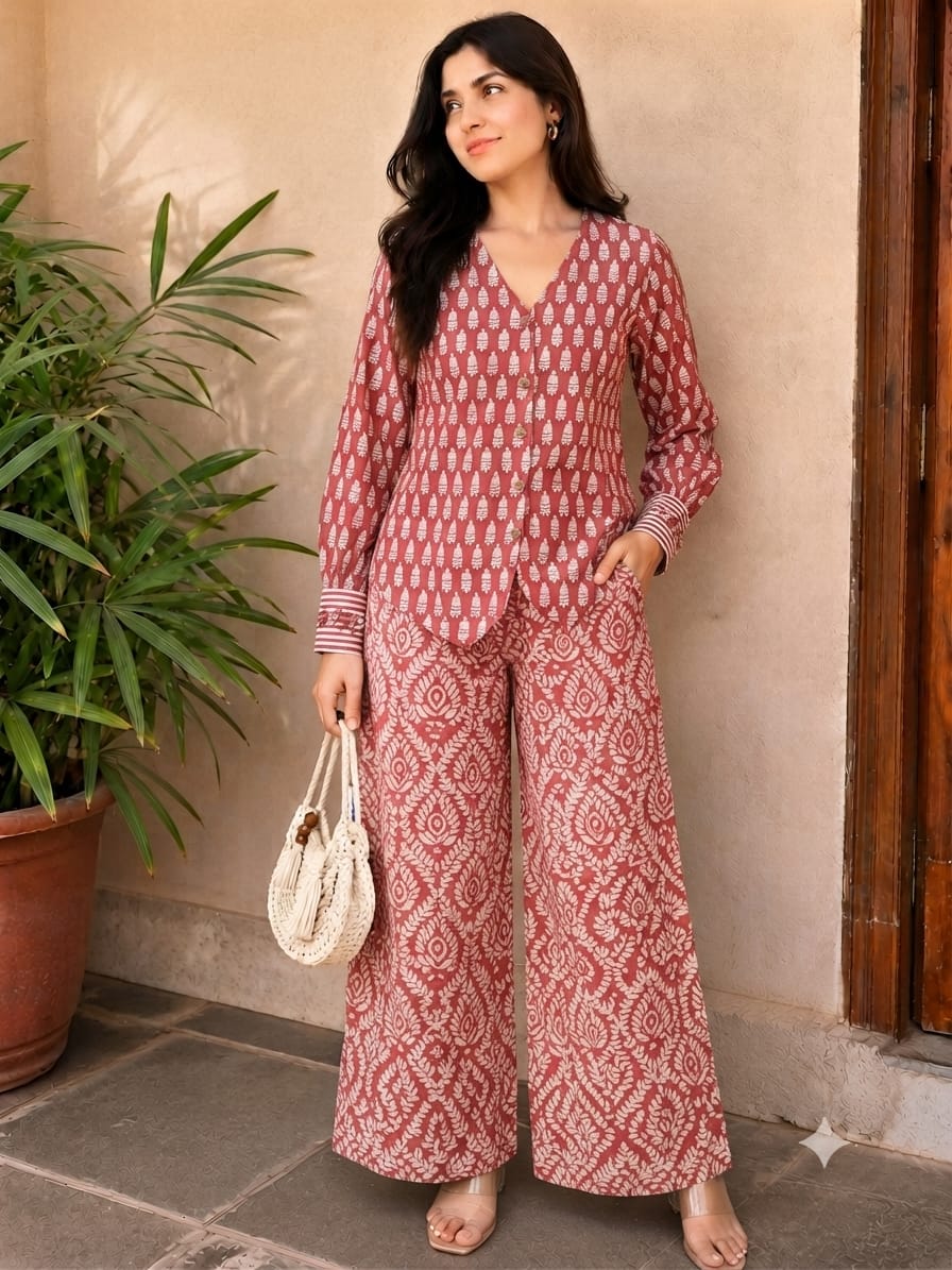 Printed Cotton Co-ords/ Suits for Office wear