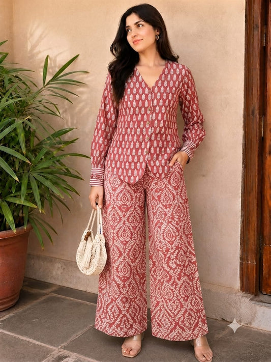 Printed Cotton Co-ords/ Suits for Office wear