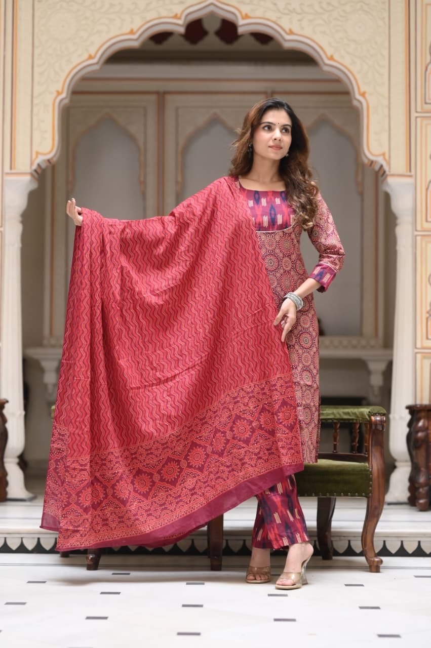 Printed Cotton Kurtis/ Suits for Office wear