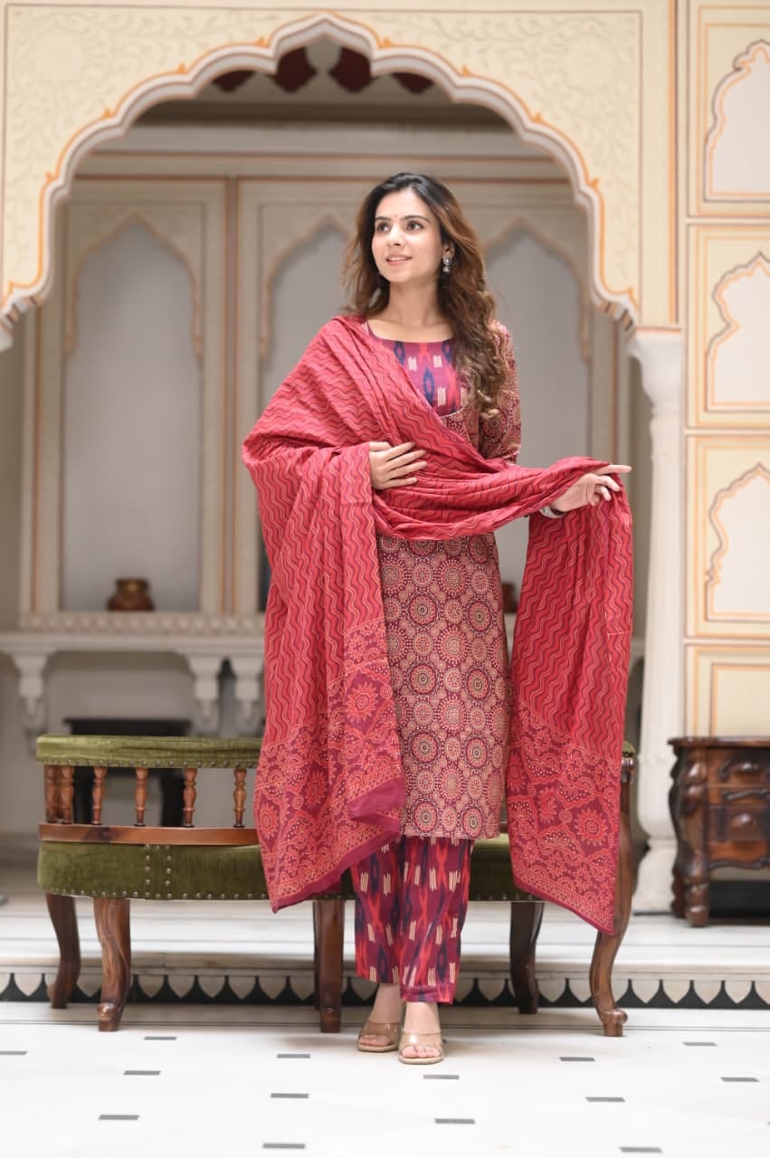 Printed Cotton Kurtis/ Suits for Office wear