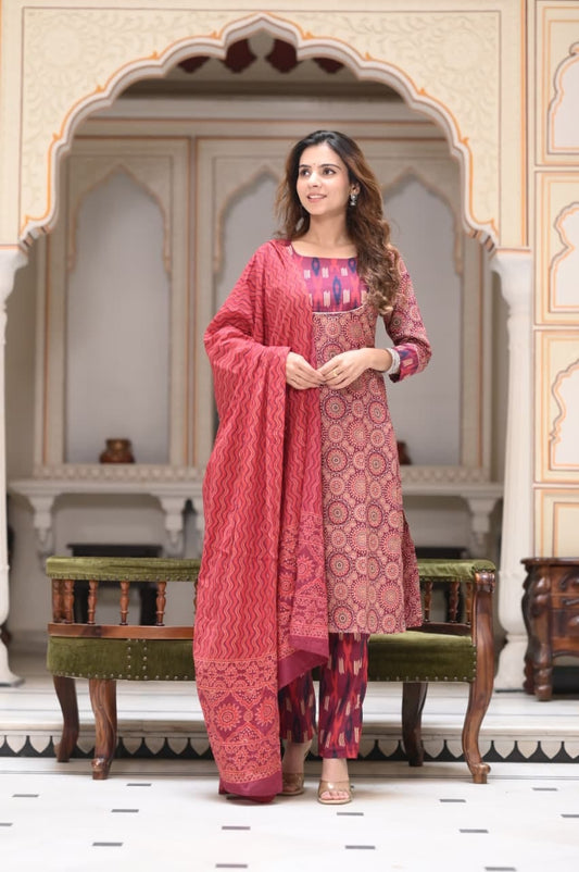 Printed Cotton Kurtis/ Suits for Office wear