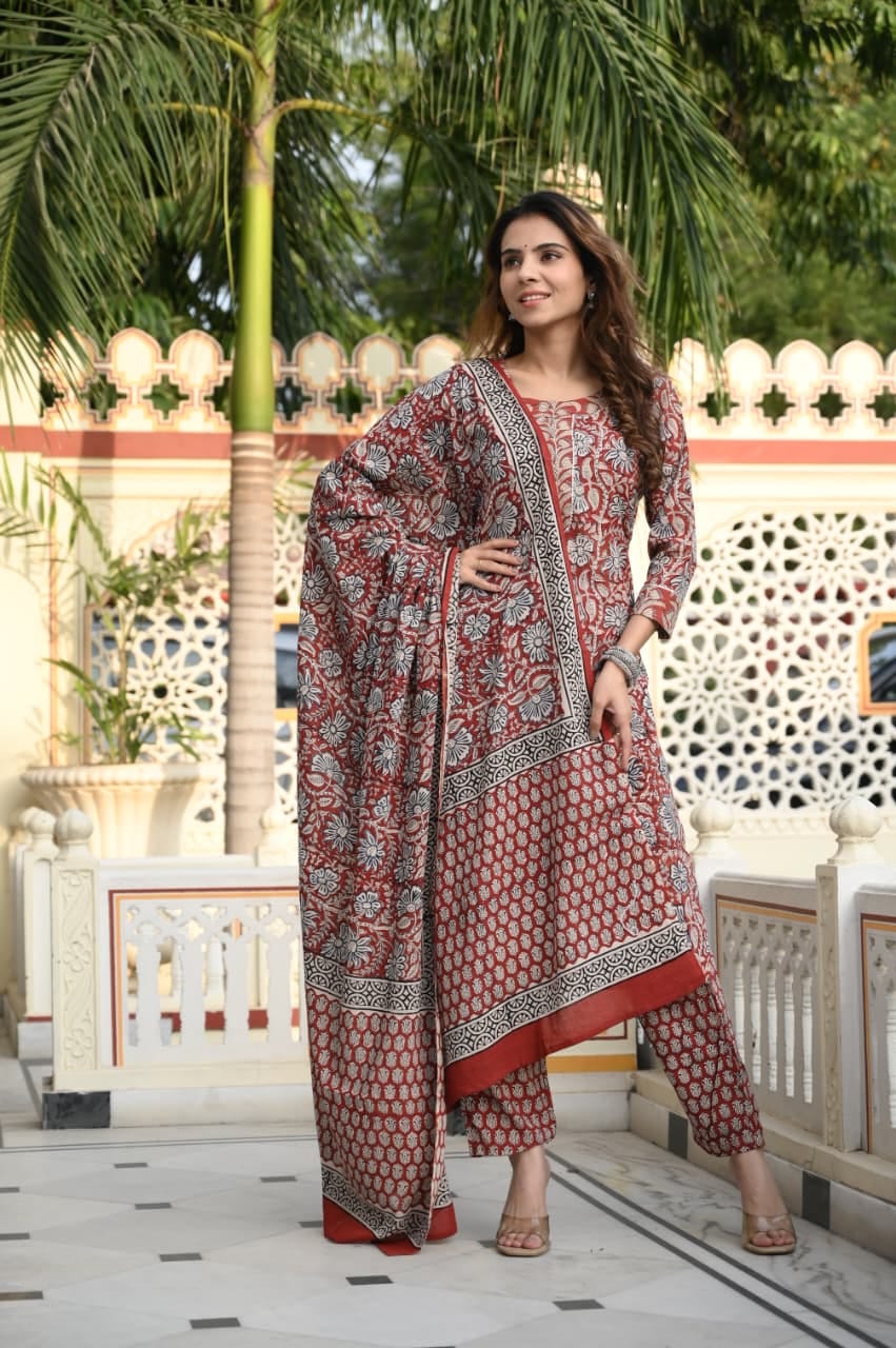 Printed Cotton Kurtis/ Suits for Office wear