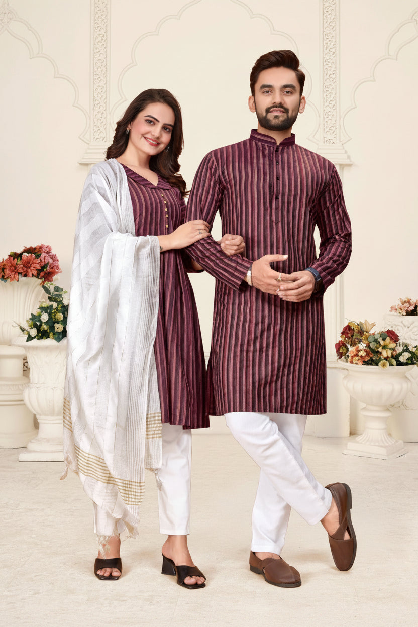 Linen Kurtas for Couples