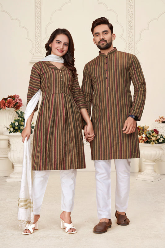 Linen Kurtas for Couples
