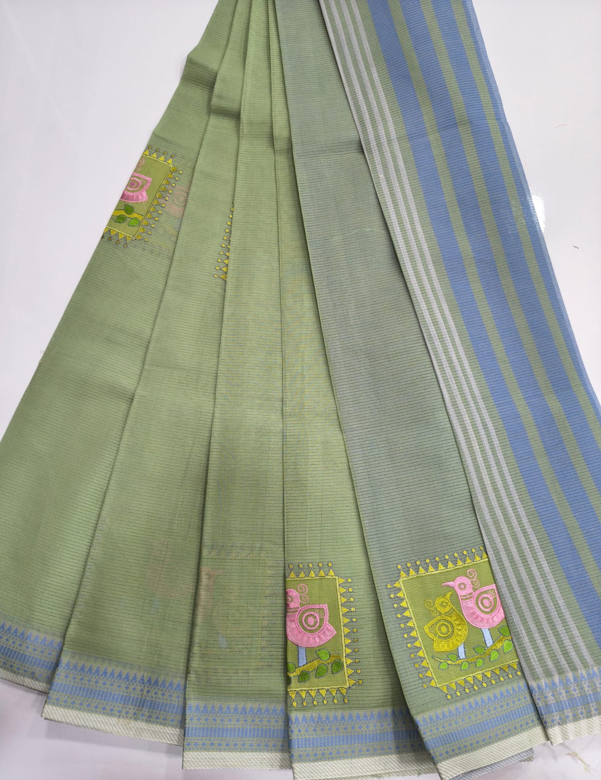 Mangalagiri Cotton Sarees with Embroidery work collection