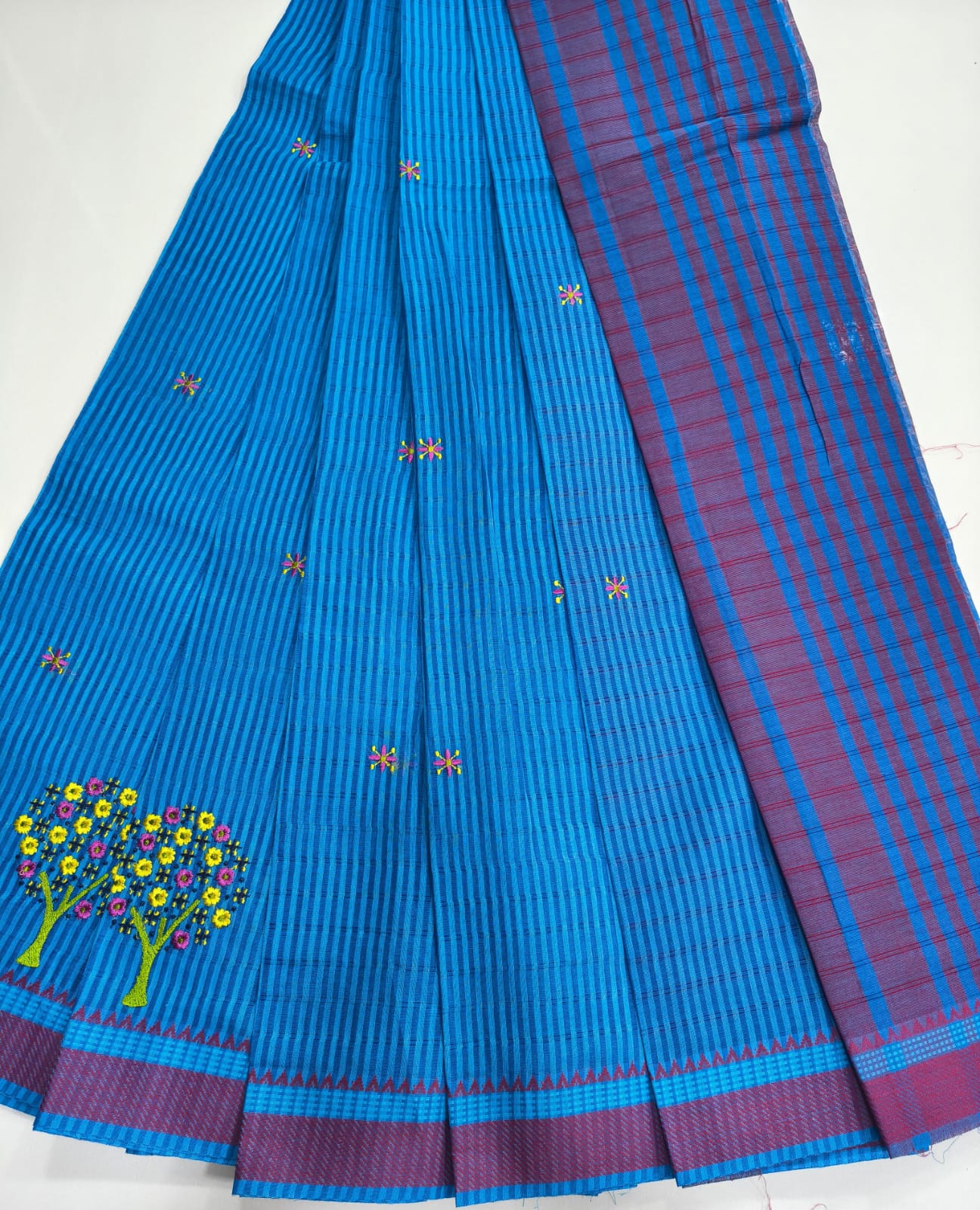 Mangalagiri Cotton Sarees with Embroidery work collection