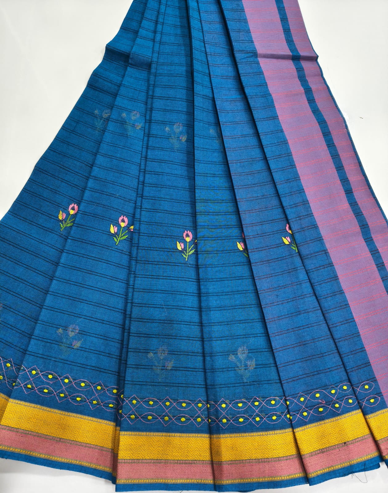 Mangalagiri Cotton Sarees with Embroidery work collection