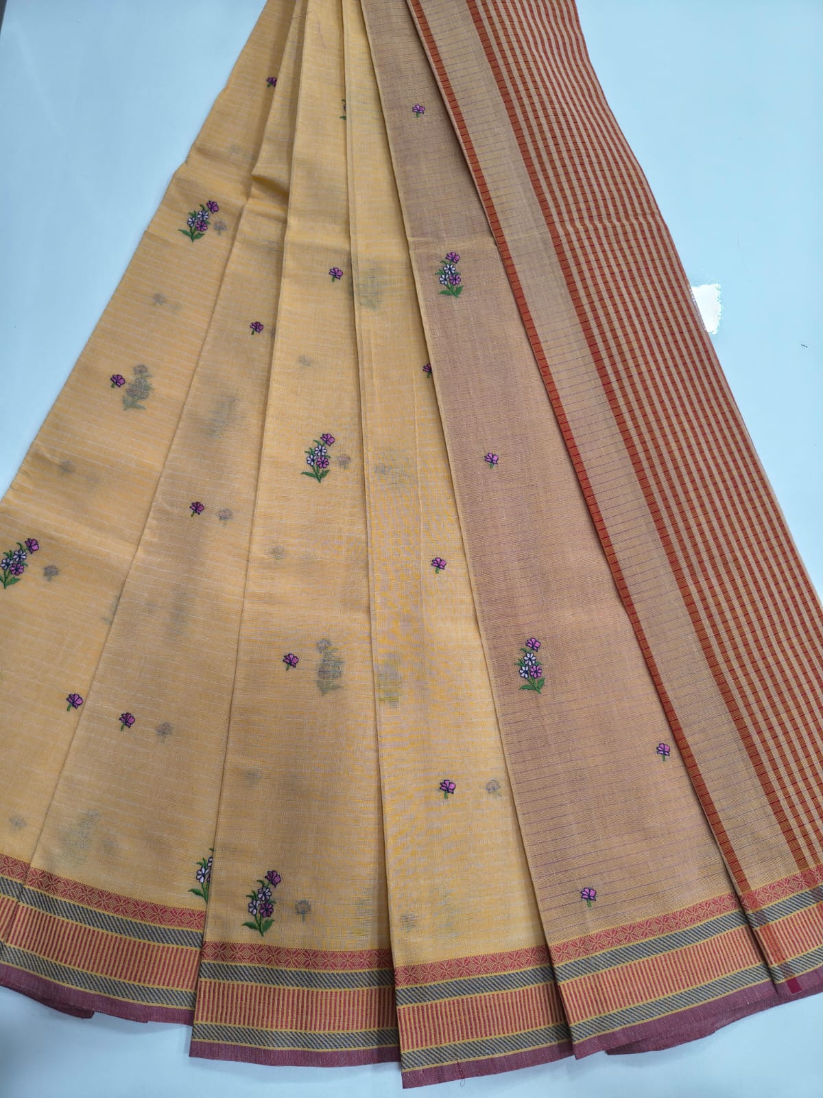 Mangalagiri Cotton Sarees with Embroidery work collection
