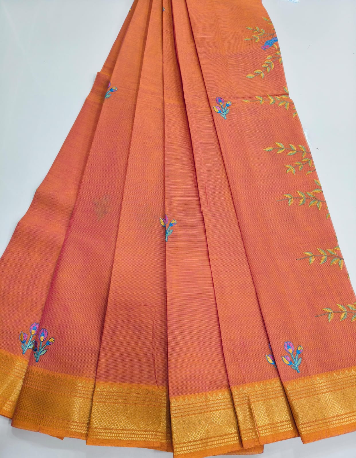 Mangalagiri Cotton Sarees with Embroidery work collection