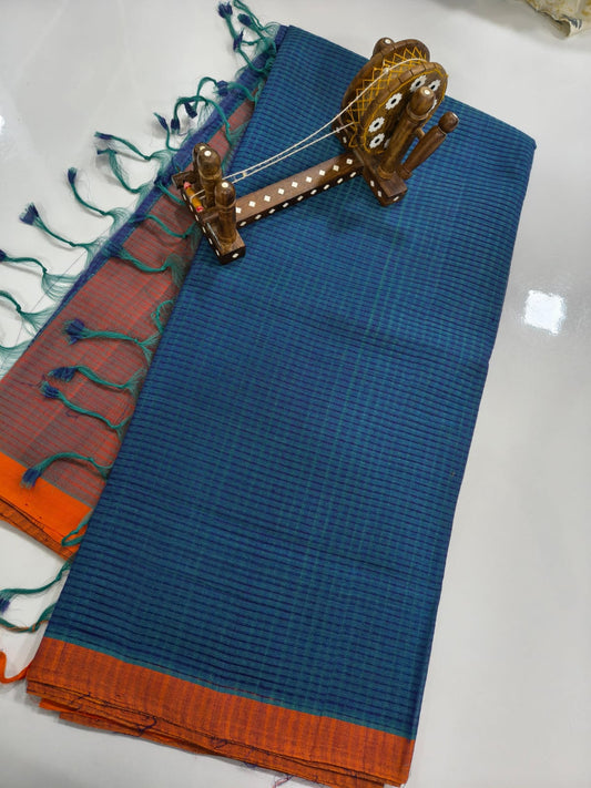 Mangalagiri Cotton Sarees without jerry border collection