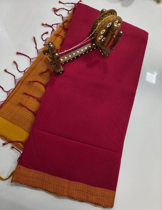 Mangalagiri Cotton Sarees without jerry border collection