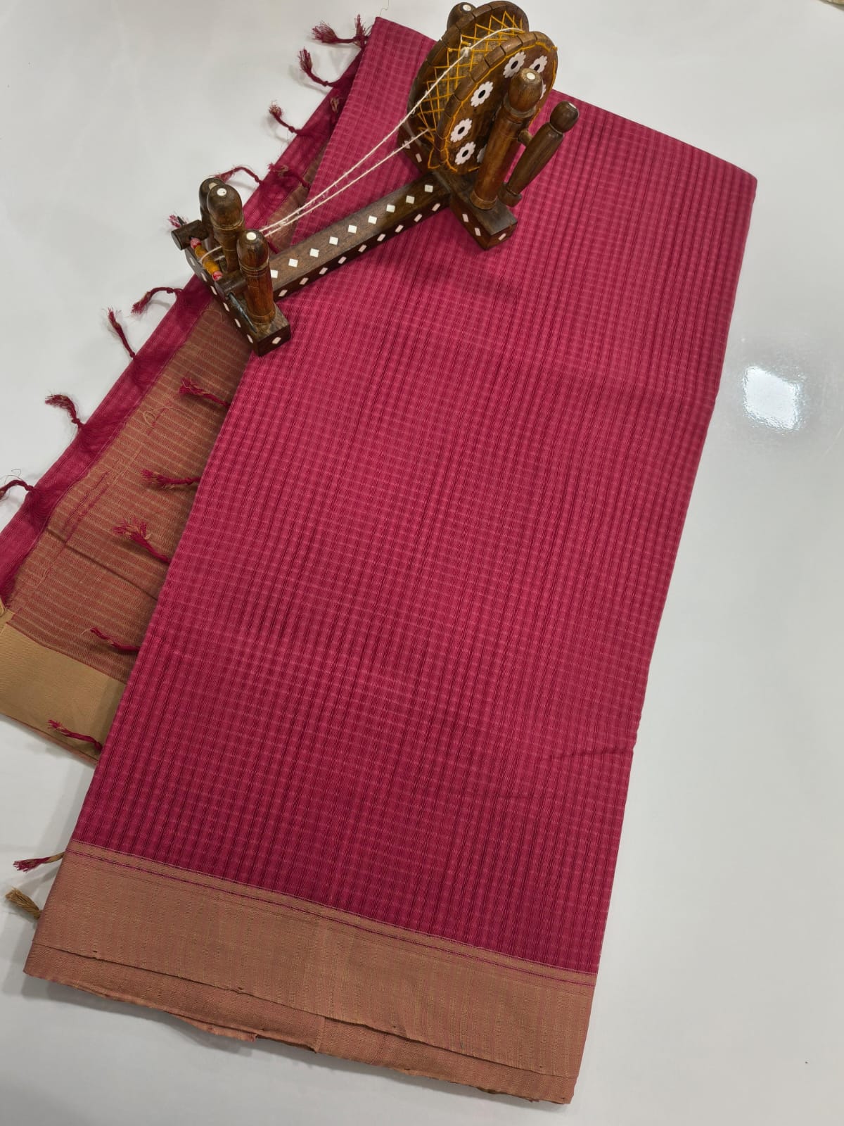 Mangalagiri Cotton Sarees without jerry border collection