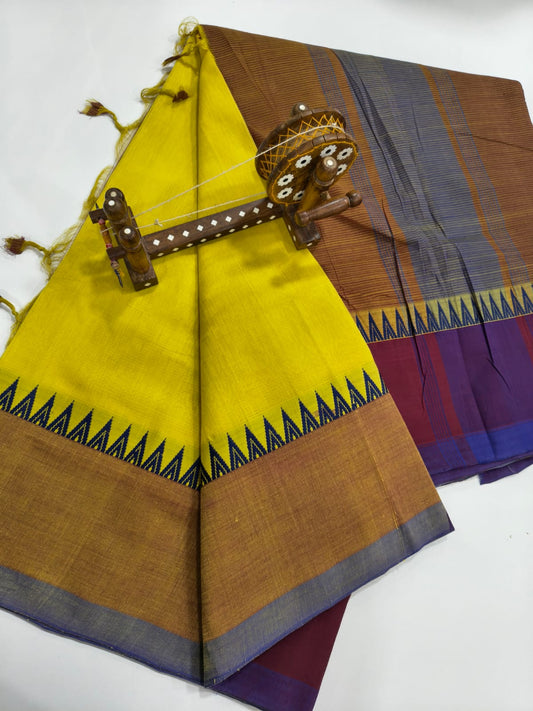 Mangalagiri Cotton Sarees with thread border collection