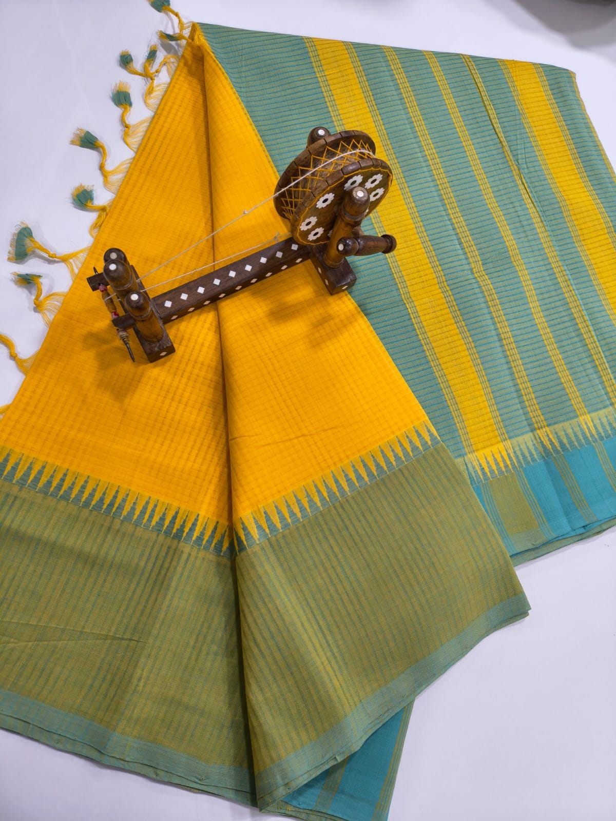 Mangalagiri Cotton Sarees with thread border collection